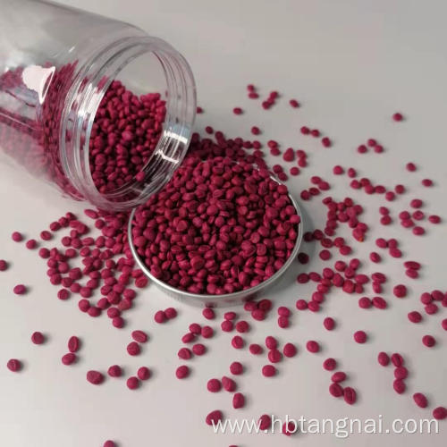 PE plastic granular color masterbatch pink masterbatch